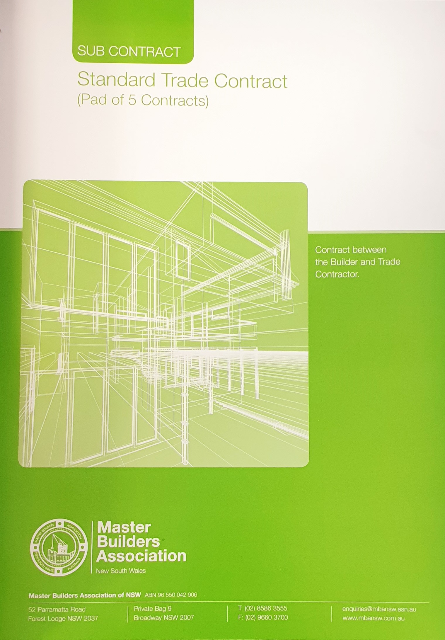 Contracts – Master Builders ACT