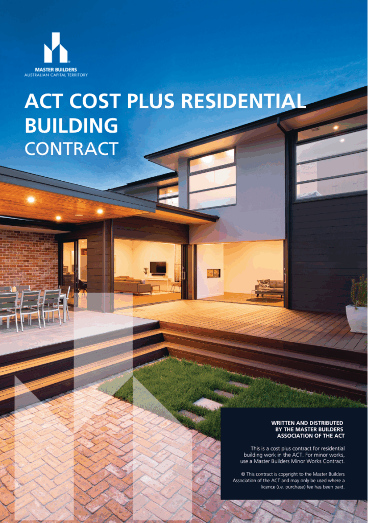 Contracts – Master Builders ACT